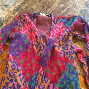 FARM Rio Multicolor Leopard Print Cardigan